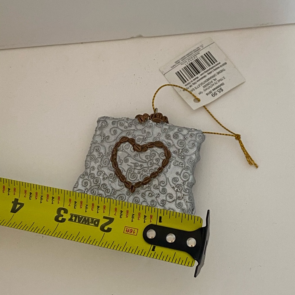 NWT Peace Love Coffee Holiday Ornament - Picture 5 of 5